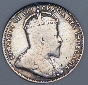 25 центов 1905 (Канада) (в слабе)
