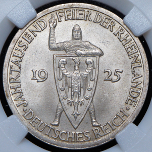 3 марки 1925 "1000-летие Рейнланда" (Германия) (в слабе)
