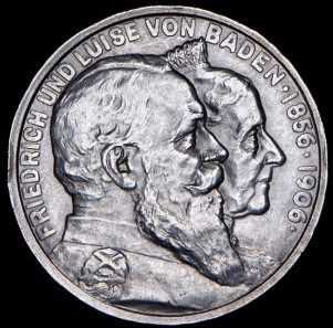5 марок 1906 "50 лет свадьбе Фридриха I и Луизы Прусской" (Баден)