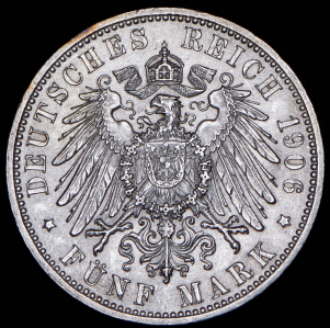 5 марок 1906 "50 лет свадьбе Фридриха I и Луизы Прусской" (Баден)