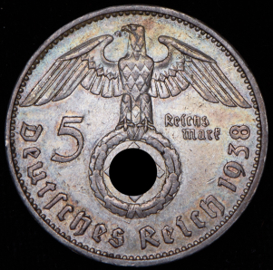 5 марок 1938 (Германия) А
