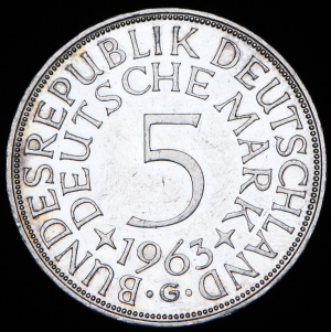 5 марок 1963 (Германия) G