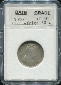 50 центов 1910 (Британская Восточная Африка)