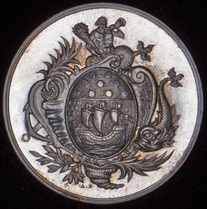 Медаль "Кассы взаимопомощи жителей г  Лорьяна" 1834 (Франция)