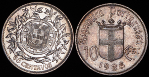 Набор из 2-х сер. монет (Португалия)