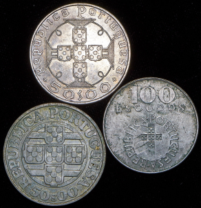 Набор из 7-ми сер. монет (Португалия)