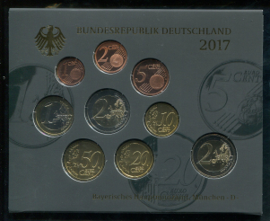 Набор из 9-ти монет (Германия) (в п/у)