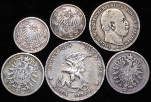Набор из 9-ти сер. монет (Германия)