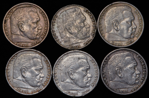 Набор из 9-ти сер. монет (Германия)