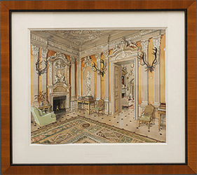 Александр Борисович Серебряков (1907-1995) «Оранжевая гостиная в имении Дичли (Оксфордшир, Англия)»