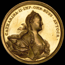Медаль «В память восстановления спокойствия в Курляндии в 1762 году»