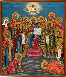 Деисус  с избранными святыми