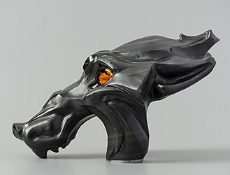 Настольная скульптура «Маска волка»