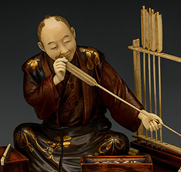 Окимоно «Мастер  изготавливающий стрелы»