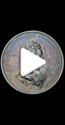 Видео Медаль «В память заключения мира с Турцией 29 декабря 1791 года»