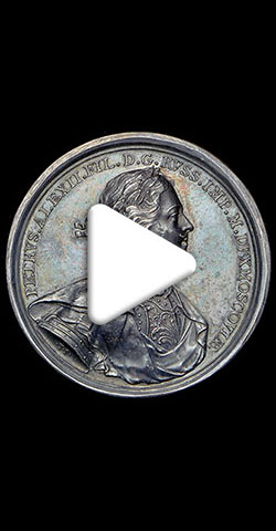 Видео Медаль «В память высадки русских войск в городе Або 28 августа 1713 года»