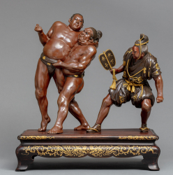 Скульптура «Поединок борцов сумо»