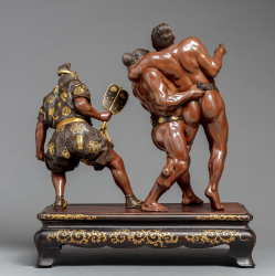 Скульптура «Поединок борцов сумо»
