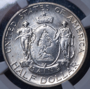 1/2 доллара 1920 "100 лет штату Мэн" (США) (в слабе)