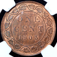 1 цент 1903 (Канада) (в слабе)