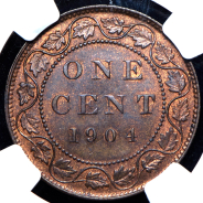 1 цент 1904 (Канада) (в слабе)