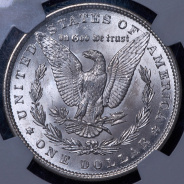 1 доллар 1885 (США) (в слабе) без букв