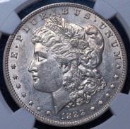 1 доллар 1888 (США) (в слабе) без букв