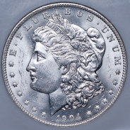 1 доллар 1904 (США) (в слабе)