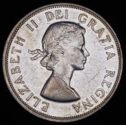 1 доллар 1964 "100 лет Шарлоттауну и Квебеку" (Канада)