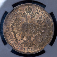 1 флорин 1868 (Австрия) (в слабе) А