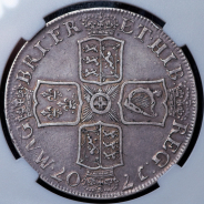 1 крона 1707 (Англия) (в слабе)