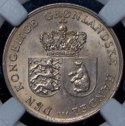 1 крона 1964 (Гренландия) (в слабе)