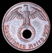 1 пфеннинг 1939 (Германия) А