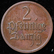 2 пфеннига 1923 (Данциг)