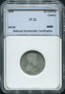 25 центов 1906 (Канада) (в слабе)