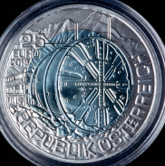 25 евро 2013 (Австрия) (в п/у) (вставка из ниобия)