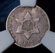 3 цента 1852 (США) (в слабе)