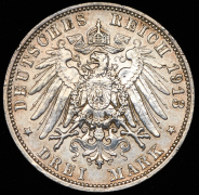 3 марки 1913 "100-летие битвы при Лейпциге" (Саксония) Е