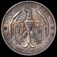 3 марки 1929 "Объединение Вальдека и Пруссии" (Германия) А