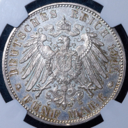 5 марок 1911 (Бавария) (в слабе)