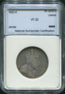50 центов 1903 (Канада) (в слабе)