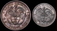 Набор из 2-х сер  монет (Колумбия)