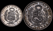 Набор из 2-х сер  монет (Перу)