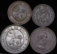 Набор из 4-х монет (Боливия)