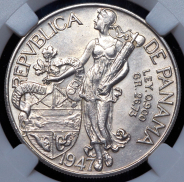 1 бальбоа 1947 (Панама) (в слабе)