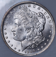 1 доллар 1890 (США) (в слабе) O