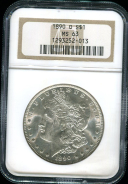 1 доллар 1890 (США) (в слабе)