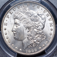 1 доллар 1899 (США) (в слабе) без букв