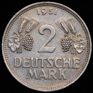 2 марки 1951 (Германия) F
