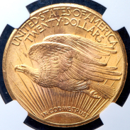 20 долларов 1927 (США) (в слабе)